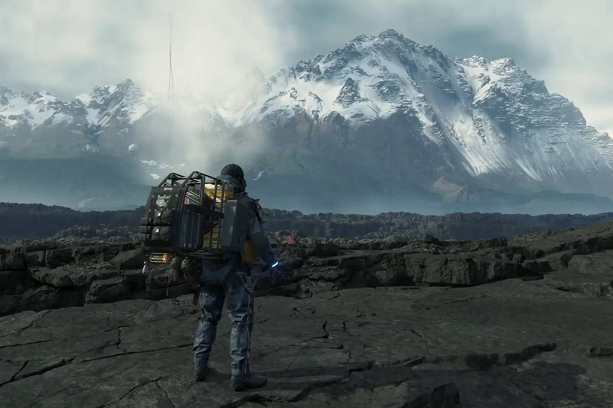 Death Stranding mountains